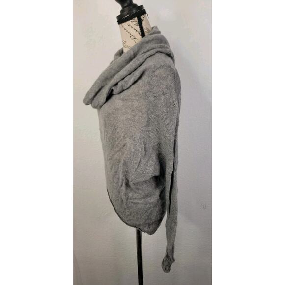 RED SAKS FIFTH AVENUE Sweater Womens XS 100% Cashmere Cowl Neck High Low Sheer - Picture 5 of 11